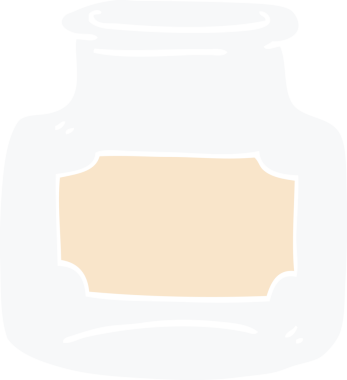 Bir insan tarafından çizilmiş cam kavanoz karalaması.