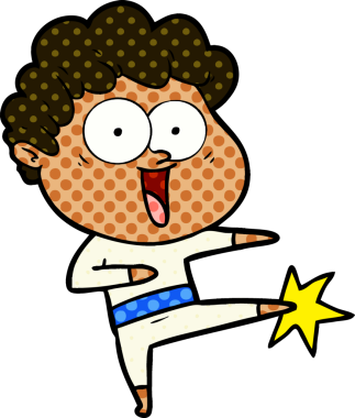 Bir insan tarafından çizilmiş mutlu bir adam.