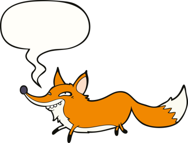 Bir insan tarafından çizilmiş konuşma baloncuğu olan sevimli bir çizgi film.