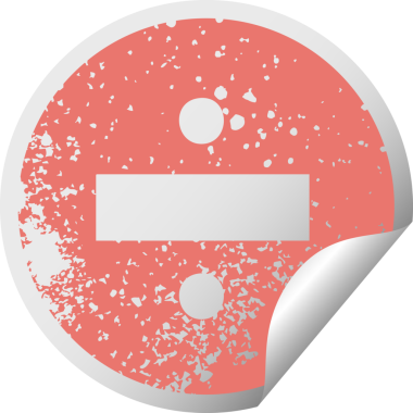 Bir insan tarafından çizilmiş bölme sembolünün çizilmiş dairesel kabuk soyma etiketi