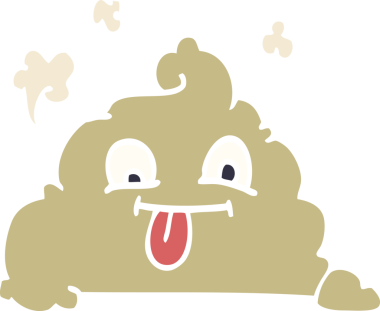 Bir insan tarafından çizilmiş karikatür kakası.