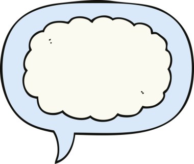 bir insan tarafından çizilmiş konuşma baloncuklu çizgi film bulutu