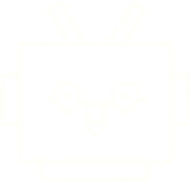 Bir insan tarafından çizilen robot tebeşiri.