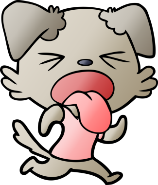 Bir insan tarafından çizilmiş iğrenç bir çizgi film.