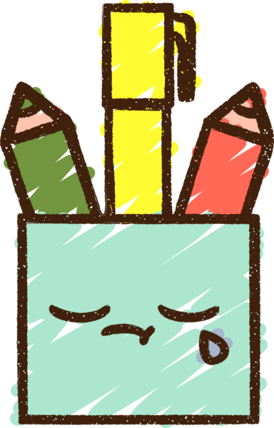 Bir insan tarafından çizilen Sanat Malzemeleri Tebeşiri