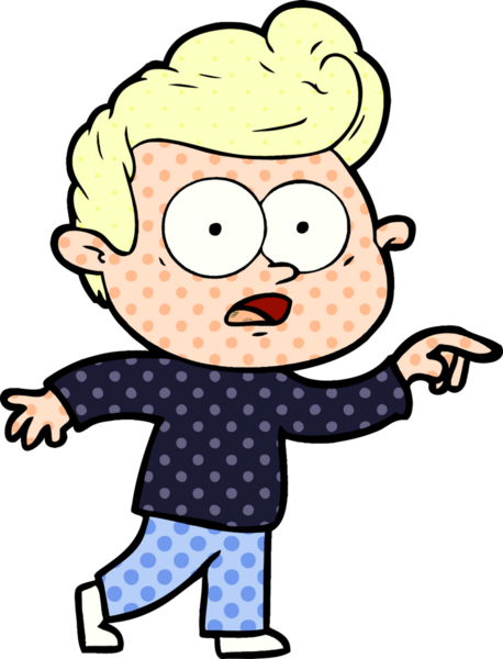 Bir insan tarafından çizilmiş çizgi film bakışlı adam.