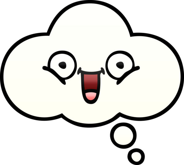 Bir insan tarafından çizilen düşünce baloncuğunun gölgeli çizimi