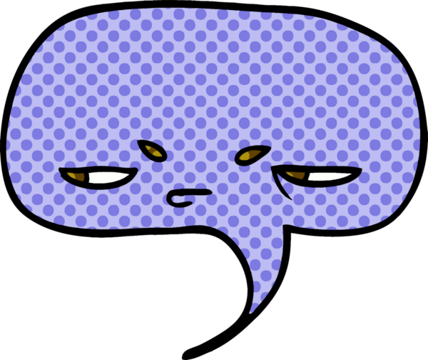 Bir insan tarafından çizilmiş karalama konuşma balonu.