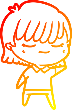 Bir insan tarafından çizilmiş bir karikatür kadın çizimi