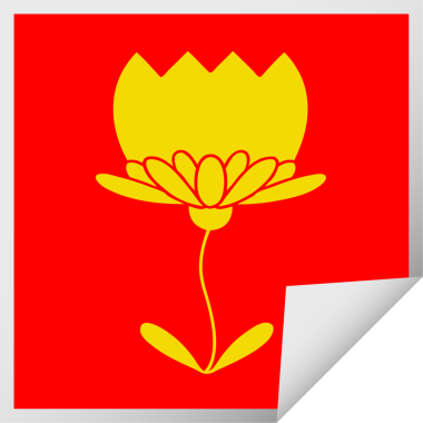 Bir insan tarafından çizilmiş bir çiçeğin kabuk soyucu karikatürü.