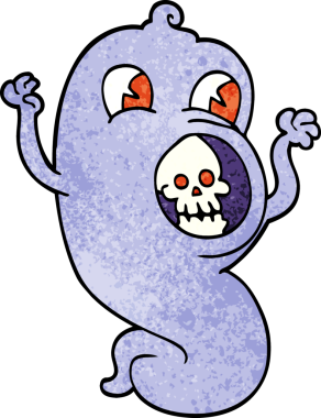 Bir insan tarafından çizilmiş karalama hayaleti.