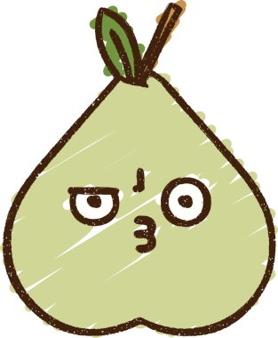 Bir insan tarafından çizilen meyve tebeşiri.