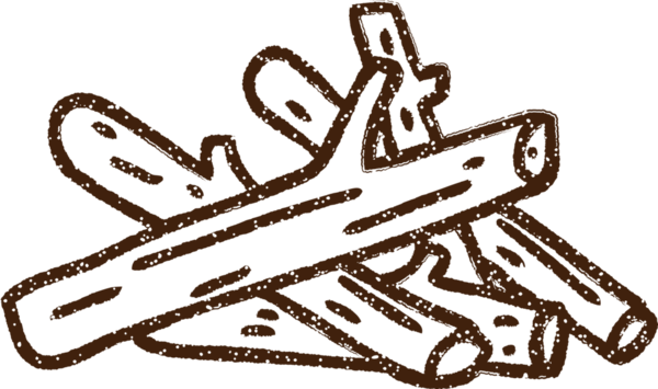 Bir insan tarafından çizilmiş Ateş Kampı Kömürü