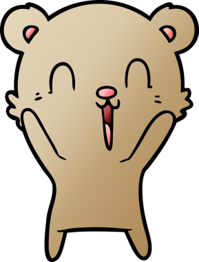 Bir insan tarafından çizilmiş bir çizgi film karakteri.