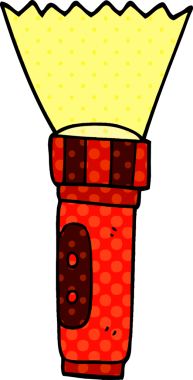 Bir insan tarafından çizilmiş karalama meşalesi.