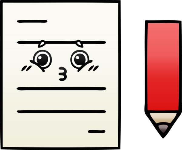 Bir insan tarafından çizilmiş bir test kağıdının gölgelenmiş karikatürü