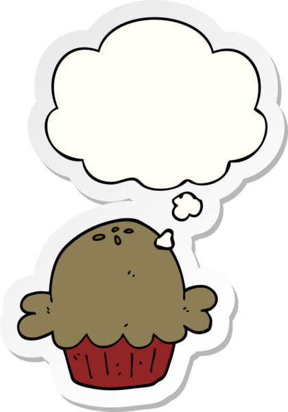 Düşünce baloncuklu karikatür turtası insan tarafından çizilmiş bir çıkartma.