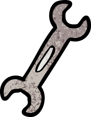 Bir insan tarafından çizilmiş çizgi film anahtarı.