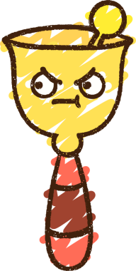 Bir insan tarafından çizilmiş çan tebeşiri