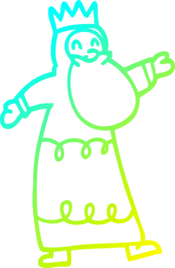 Bir insan tarafından çizilmiş karikatür çizimi.