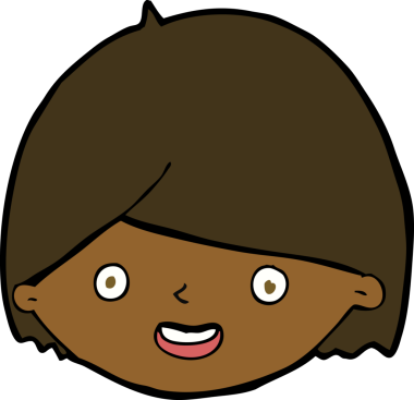 Bir insan tarafından çizilmiş mutlu bir yüz.