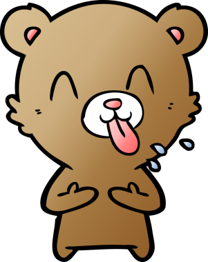 Bir insan tarafından çizilmiş bir çizgi film karakteri.