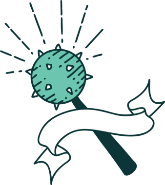 Bir insan tarafından çizilmiş ortaçağ dövmeli afiş.