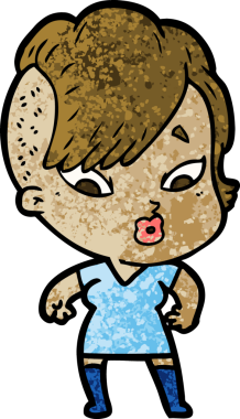 Bir insan tarafından çizilmiş bir karikatür.