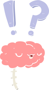 Düz renkli çizgi film meraklısı bir insan tarafından çizilmiş