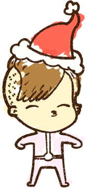 Bir insan tarafından çizilen Noel Kadın Tebeşiri