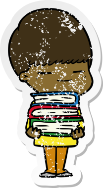 Bir insan tarafından çizilmiş kendini beğenmiş bir çizgi film karakterinin sıkıntılı çıkartması.