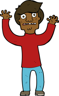 Bir insan tarafından çizilmiş karikatür.