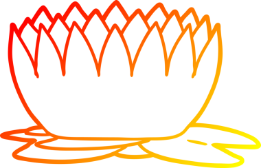 Bir insan tarafından çizilmiş bir karikatürün sıcak gradyan çizimi