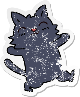 Bir insan tarafından çizilmiş garip bir el çiziminin sıkıntılı çıkartması.