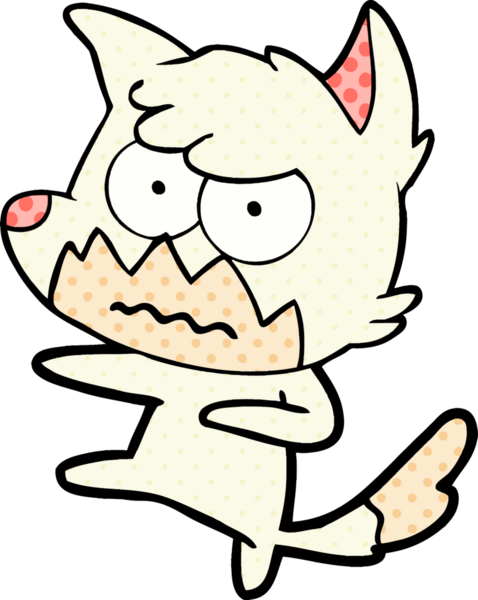 Bir insan tarafından çizilmiş bir tilki.