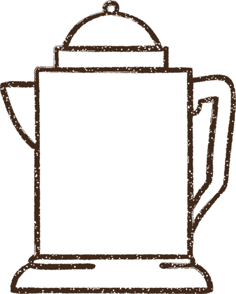 Bir insan tarafından çizilen Kahve Kazanı Kömürü