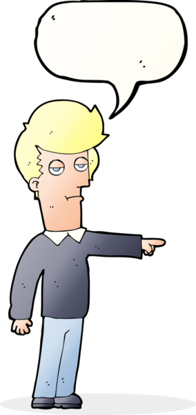 Bir insan tarafından çizilmiş konuşma balonlu bir adam.