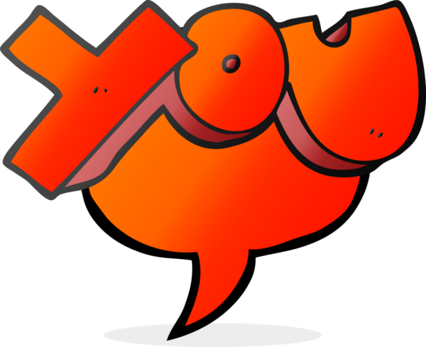 Bir insan tarafından çizilmiş serbest konuşma balonu karikatürü.