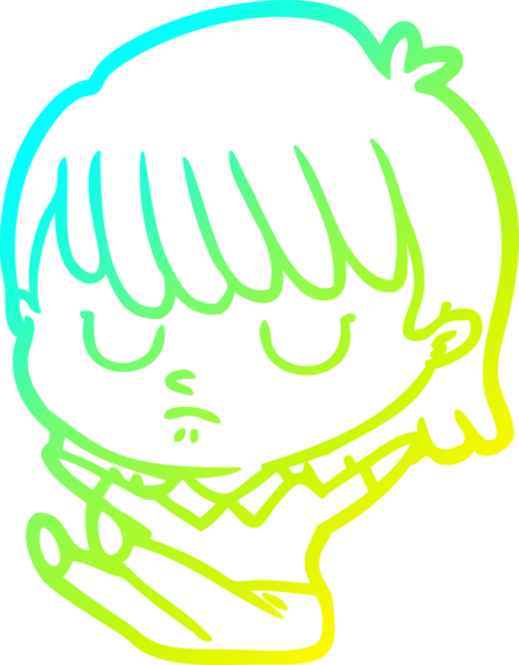 Bir insan tarafından çizilmiş bir karikatür kadın çizimi.