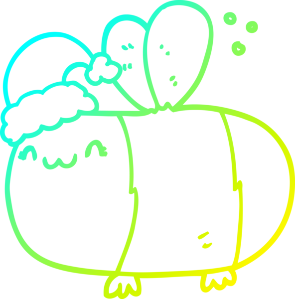 Bir insan tarafından çizilmiş bir karikatürün soğuk gradyan çizimi