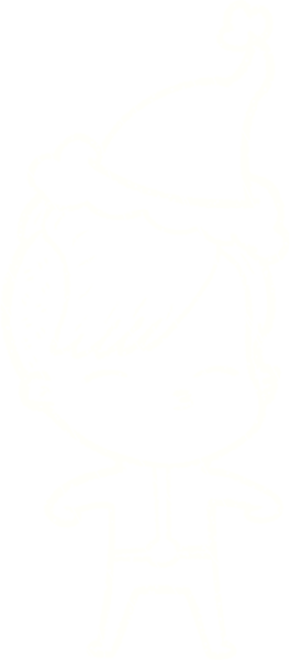 Bir insan tarafından çizilen Noel Kadın Tebeşiri