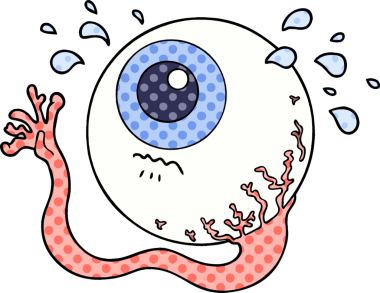 Bir insan tarafından çizilmiş göz yaşları.