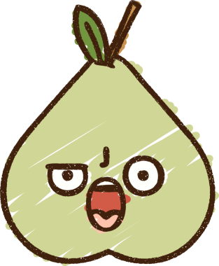 Bir insan tarafından çizilen Armut Tebeşiri