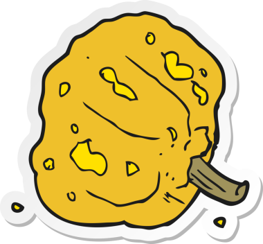 Bir insan tarafından çizilmiş bir karikatür yapıştırması.