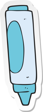 Bir insan tarafından çizilmiş balmumu boya kalemi çıkartması.