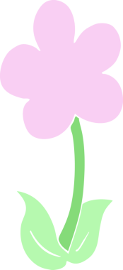 Bir insan tarafından çizilmiş şirin düz renkli karikatür.