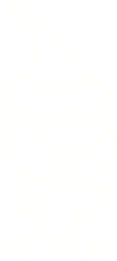 Bir insan tarafından çizilen Noel Çocuğu Tebeşiri