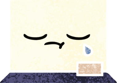 Bir insan tarafından çizilmiş beyaz bir panonun retro çizim tarzı karikatürü