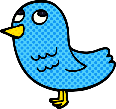 Bir insan tarafından çizilmiş karalama kuşu.