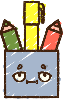 Bir insan tarafından çizilen Sanat Malzemeleri Tebeşiri